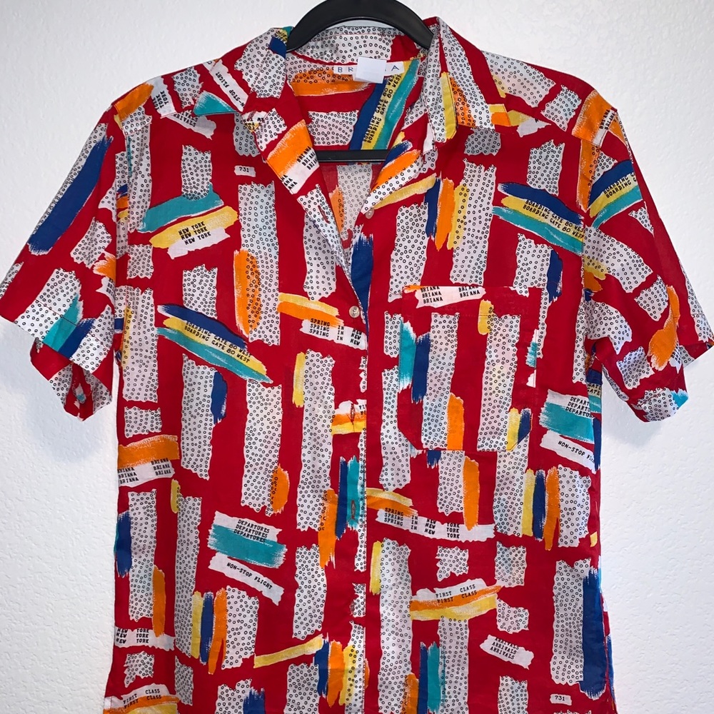 vintage briana “first class” shirt, one of a kind
